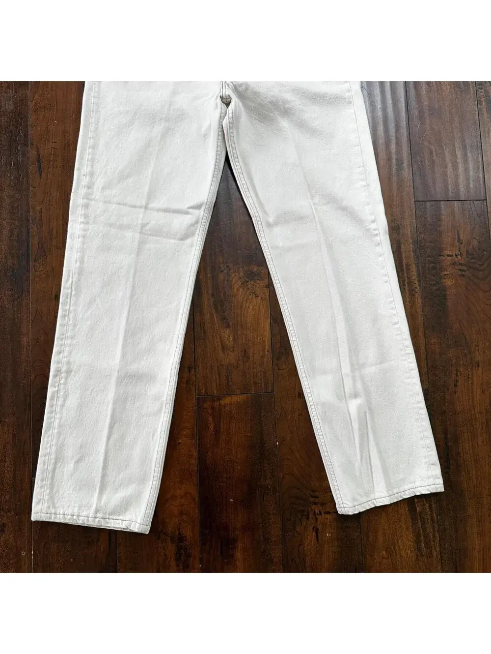 VTG 90s Levis 501 Button Fly 36x32 USA Tag Jeans Straight White XX Act 32x31